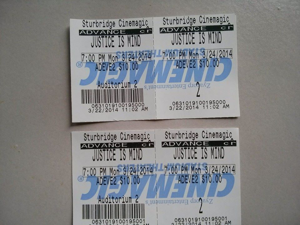Justice Is Mind tickets purchased in advance.
